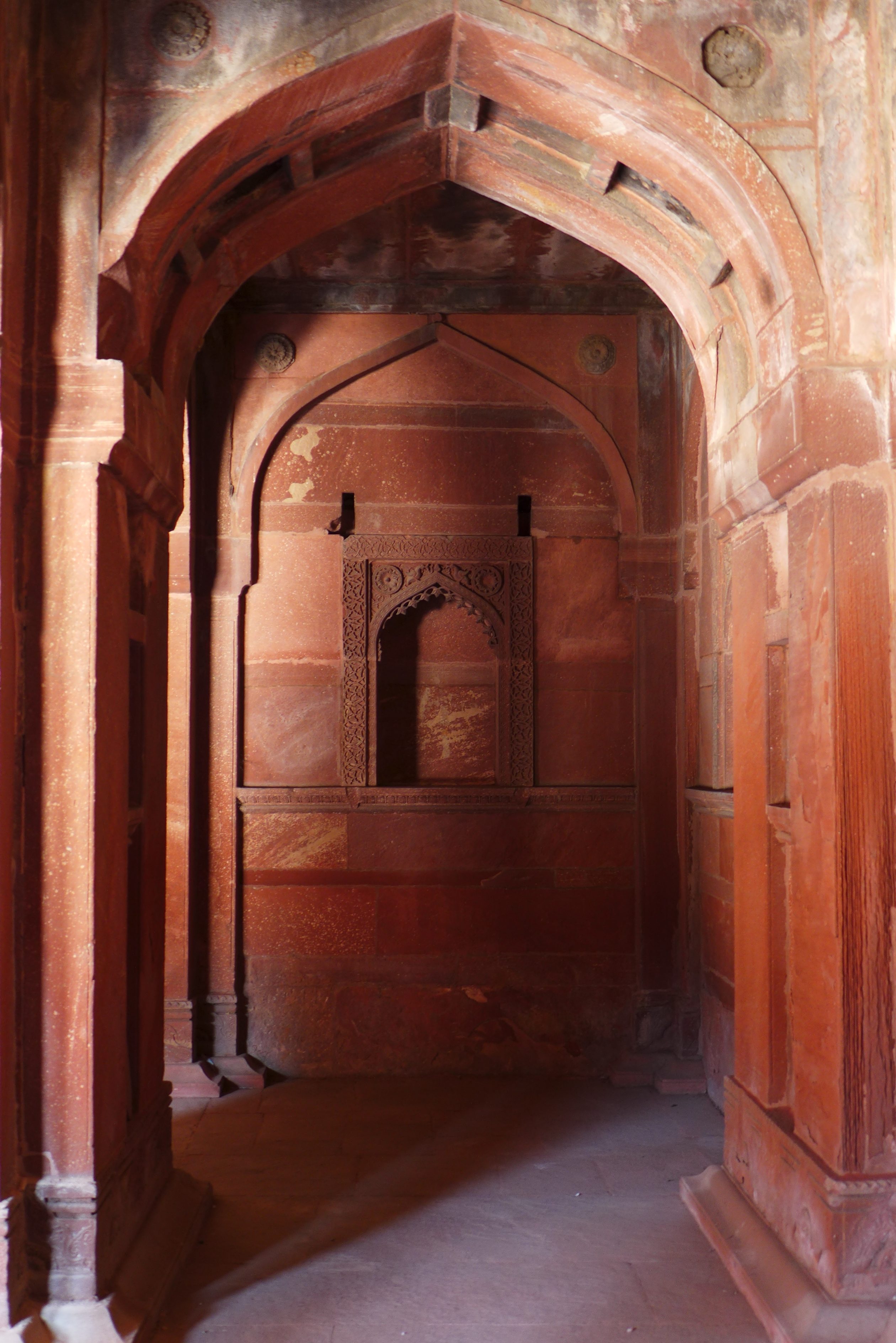 A quite alcove in the Red Fort. 