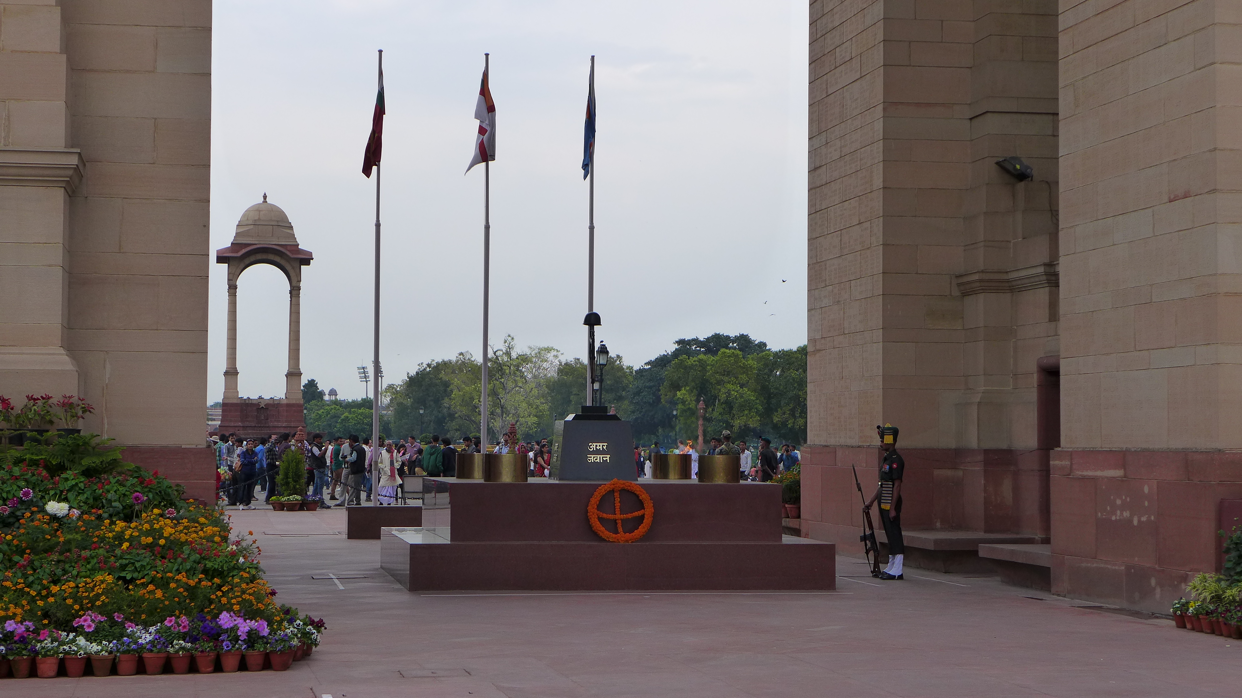 Amar Jawan Jyoti, India's Tomb of the Unknown Soldier. 