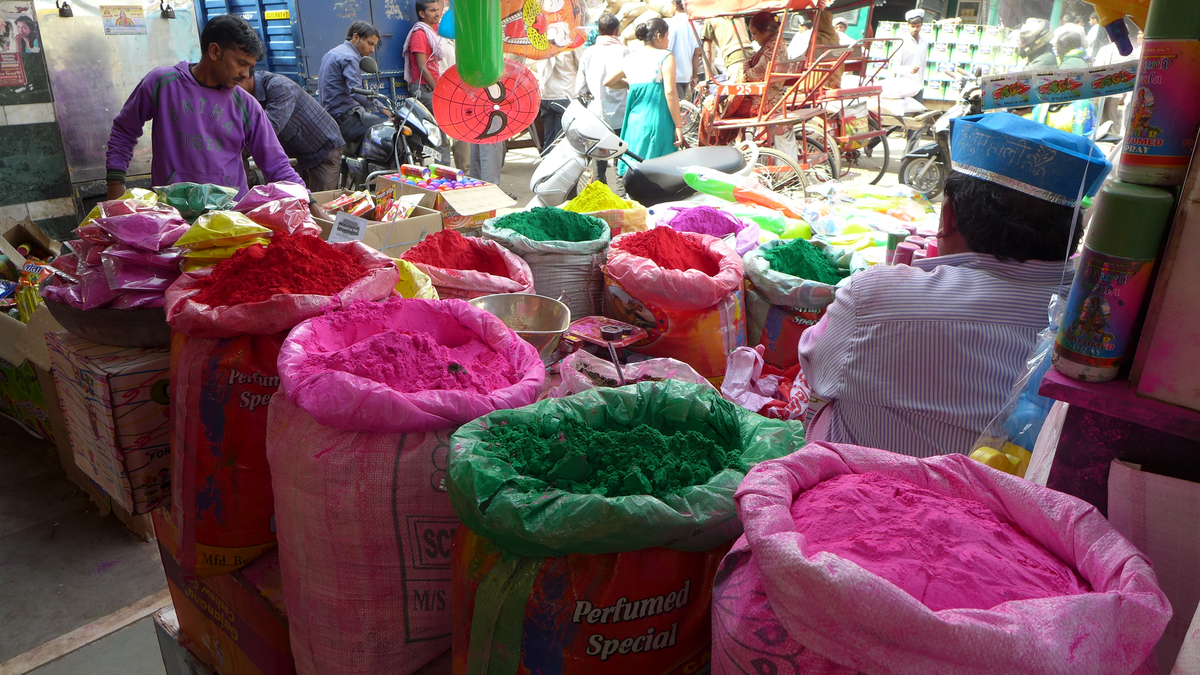 Color Powder for Holi Festival.