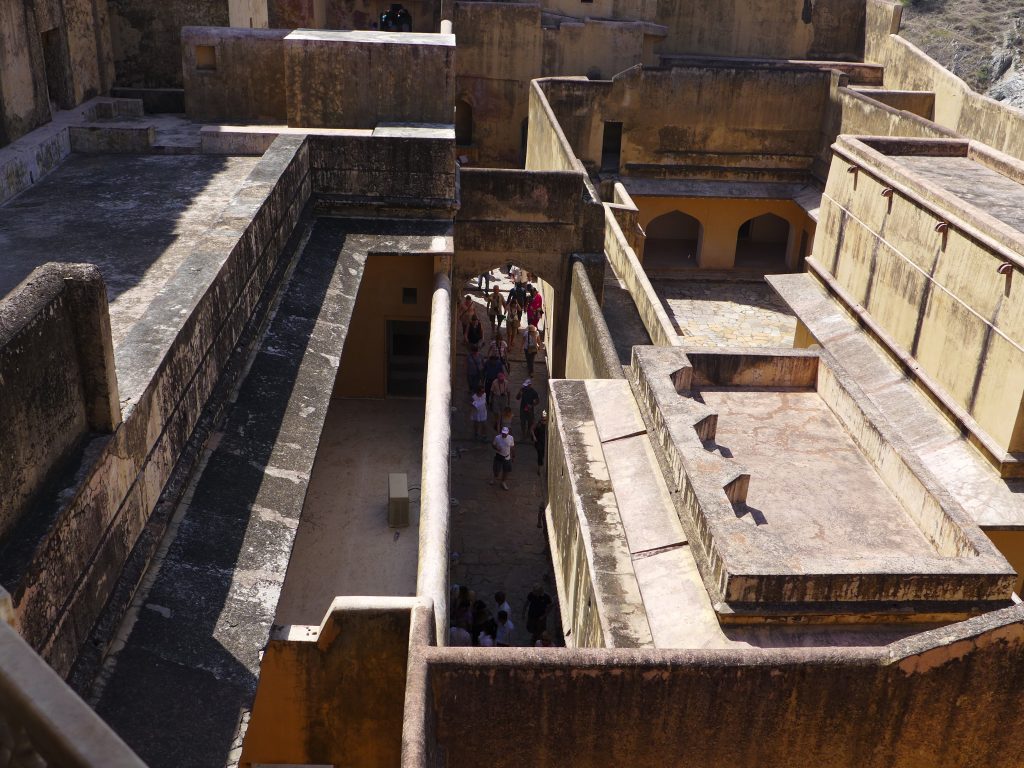 Rooftop perspective showing layout of Amer Fort Complex
